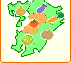 九州の野菜地図