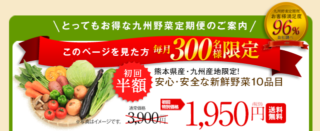 お得なお試しセットLP ｜ 九州野菜王国